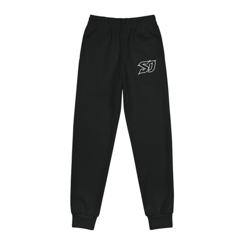 Youth Joggers — Sleek Statik Designs Black Athletic Sweatpants