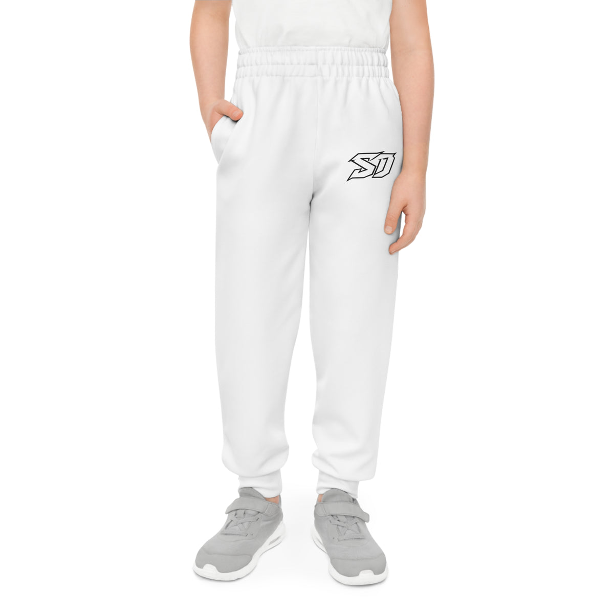 Youth Joggers — Sleek Statik Designs Logo Athletic Sweatpants