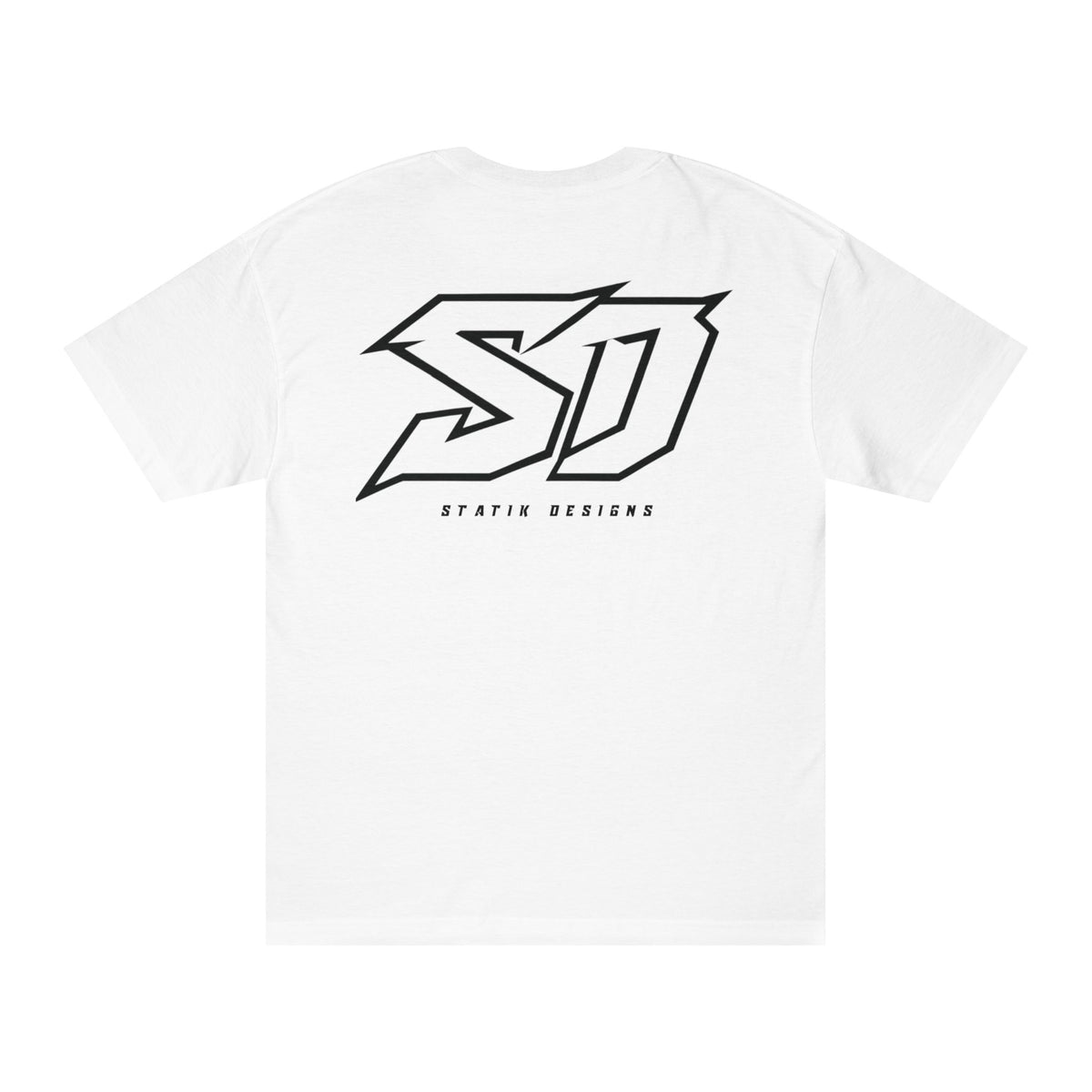 Statik Designs Logo Streetwear T-Shirt | Statik Designs Graphic Tee White