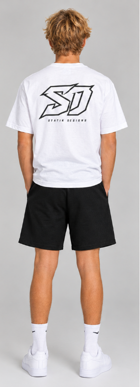 Statik Designs Essential Cotton Shorts Black
