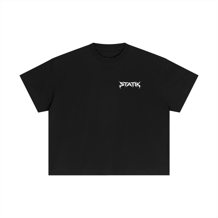 Black Statik Designs Essential Cotton Boxy T-Shirt