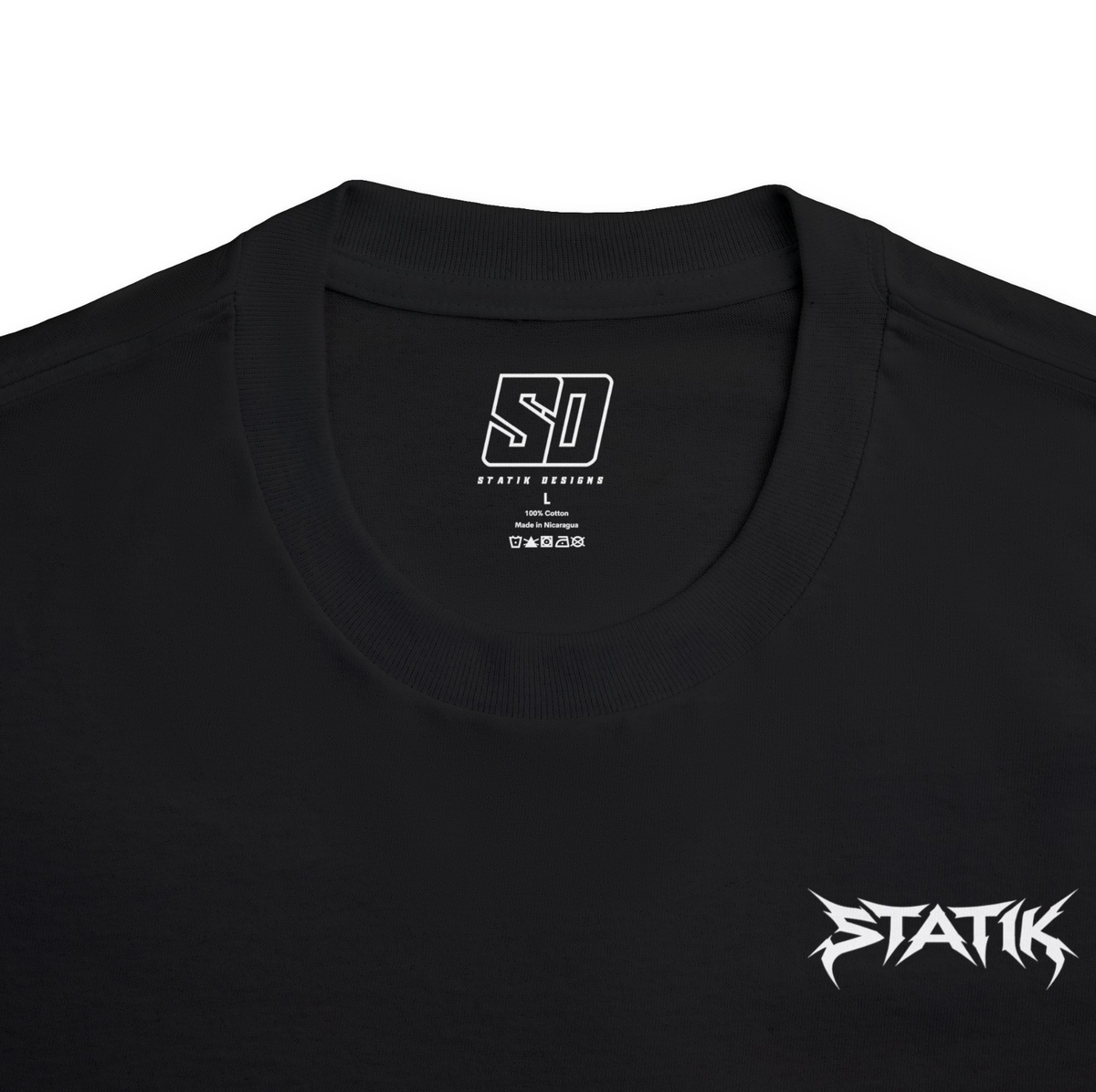 Statik Designs Streetwear T-Shirt | STATIK DESIGNS Graphic Tee Black