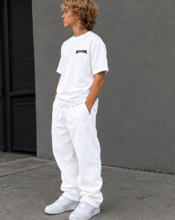 Statik Designs Logo Streetwear T-Shirt | Statik Designs Graphic Tee White