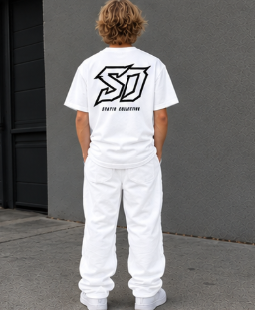 Statik Designs Logo Streetwear T-Shirt | Statik Designs Graphic Tee White