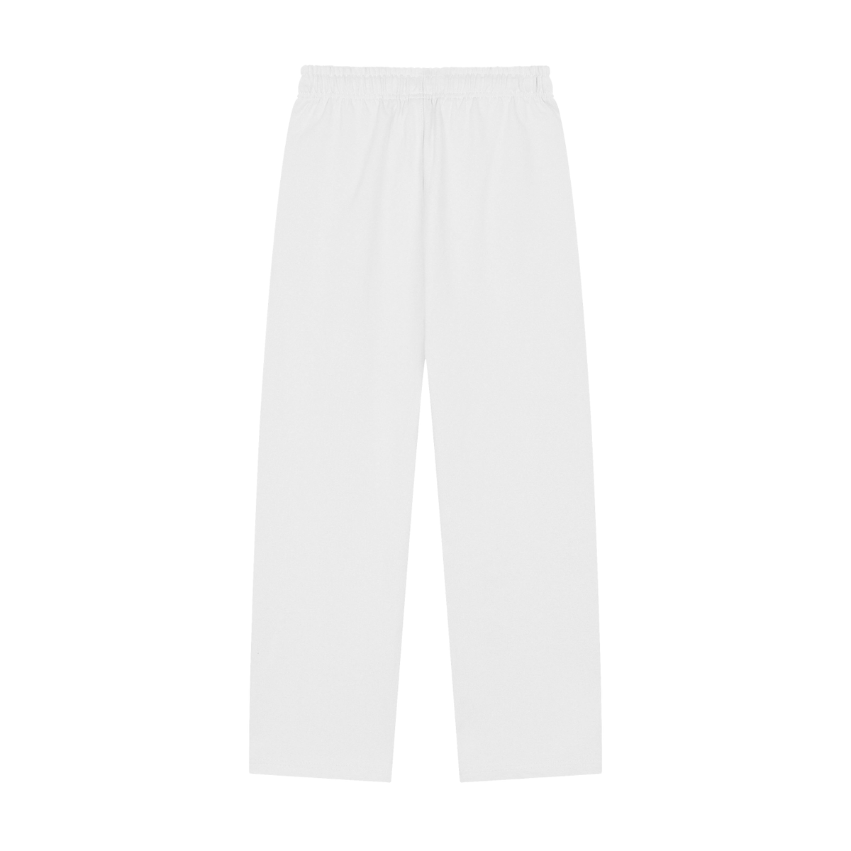Statik Designs White Straight-Leg Sweatpants